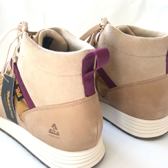 NEW Teva Ember Commute Waterproof Sneaker Boots LACE UP BOOTIES BROWN NIB - Picture 5 of 8